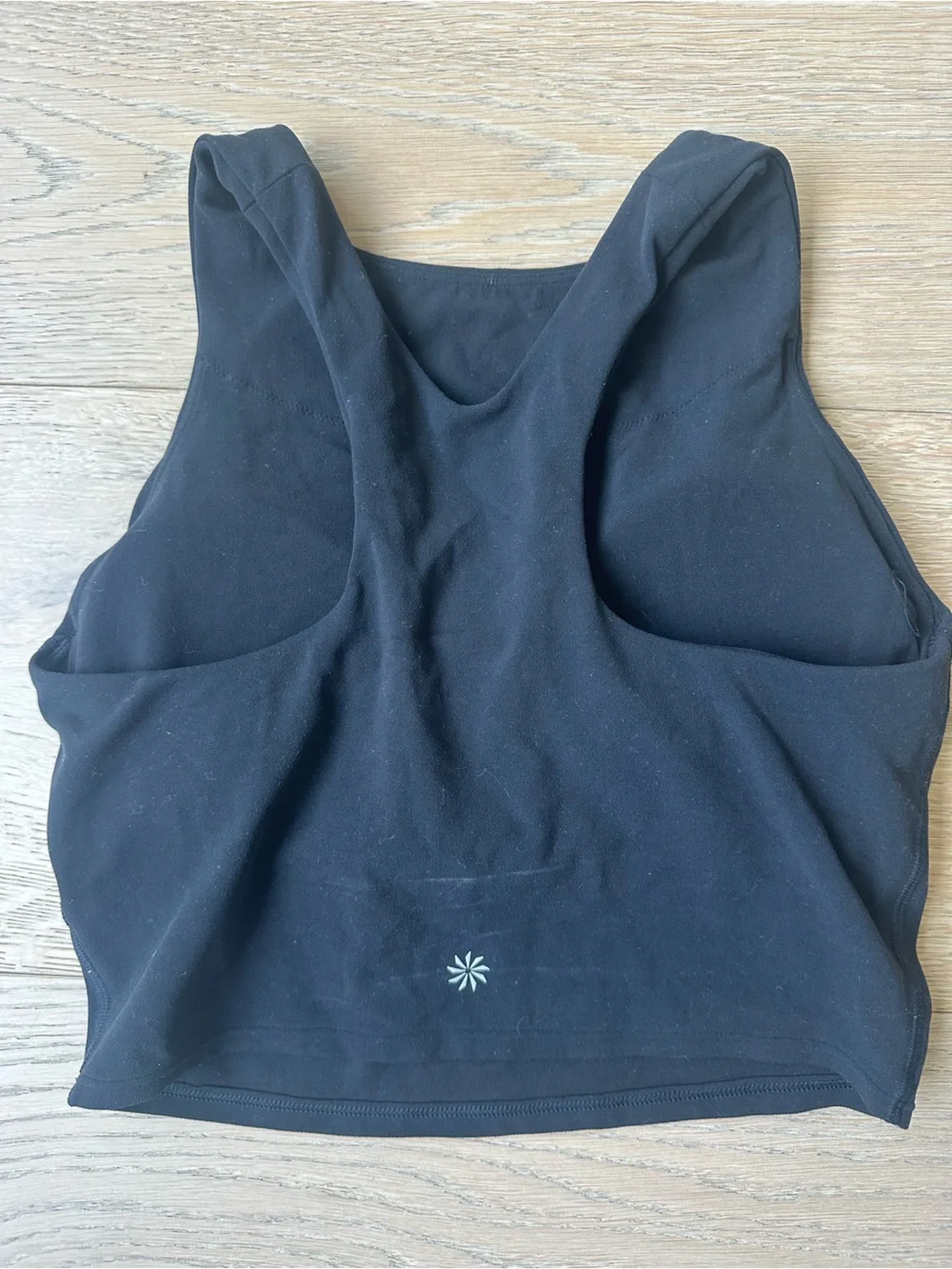 Athleta Conscious Crop Bra Black XS